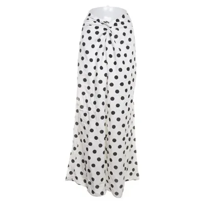 Palazzo broek (Wit, Zwart) van H&M Trend Viscose, Linnen
