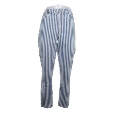 Jeans (Blå, Vit) från Lands' End Bomull, Polyester, Elastan, Skinn