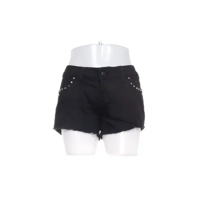 Denim shorts (Zwart) van Fishbone Katoen, Elastaan