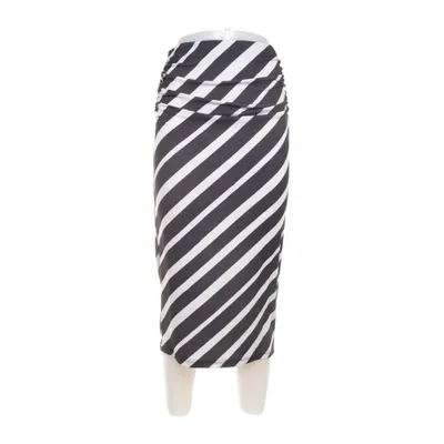 Långkjol (Svart, Vit) från H&M Modern Classic Elastan, Polyester