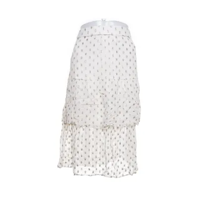 Kjol (Beige, Guldfärgad) från Magasin Du Nord Metallfiber, Viskos