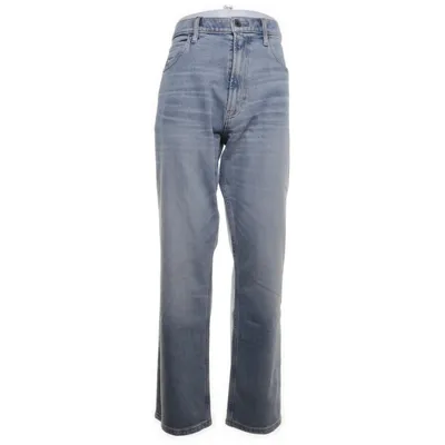 Spijkerbroek (Blauw) van Banana Republic Katoen, Elastaan, Leer