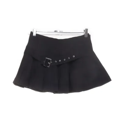 Skirt (Black) from Hell Bunny Cotton, Elastane