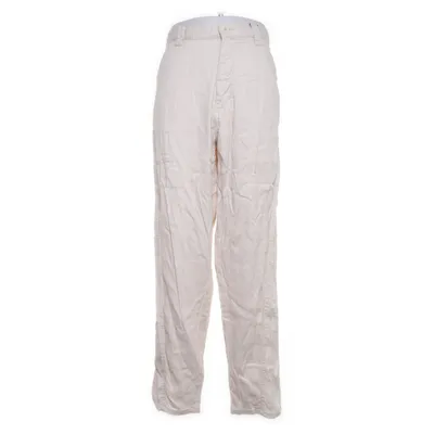 Spijkerbroek (Beige) van Zara Katoen, Elastaan, Linnen