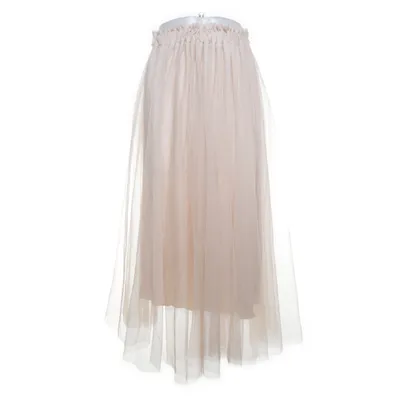 Maxi skirt (Beige) Elastane, Polyester, Viscose
