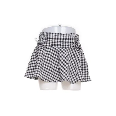 Nederdel (Sort, Hvid) fra Monki Polyester, Elastan