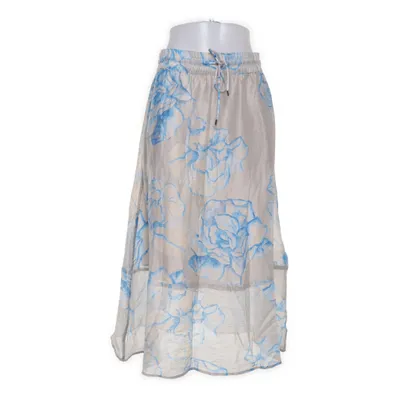 Maxi rok (Blauw, Wit) van Second Female Katoen, Linnen, Lyocell, Nylon