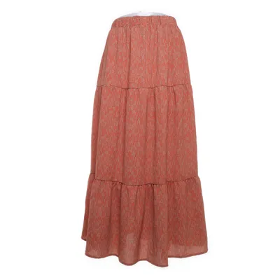 Långkjol (Orange) från VRS Woman Polyester, Elastan