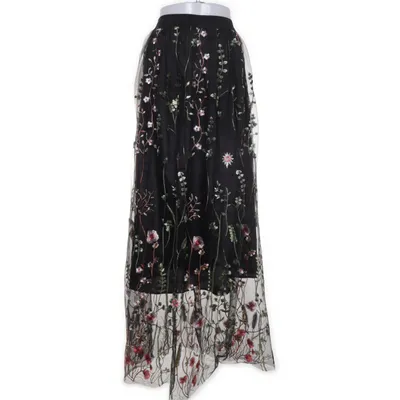Maxi skirt (Black, Multicolored) from Chicwish