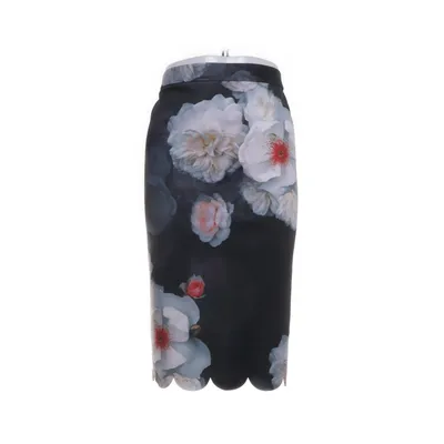 Nederdel (Sort, Flerfarvet) fra Ted Baker Polyester, Elastan