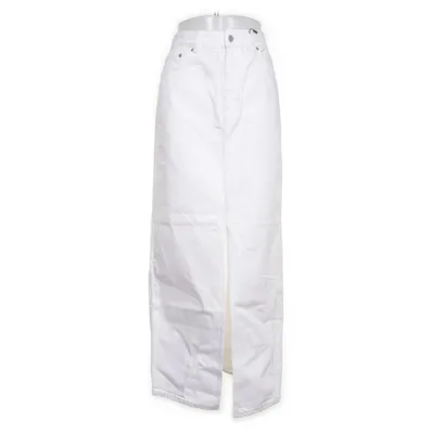 Denim skirt (White) from H&M Cotton, Polyester