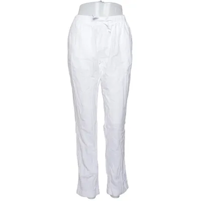 Pantalon (Blanc) de Napapijri Coton, Lin, Viscose