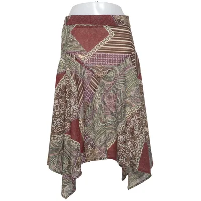 Rock (Braun, Mehrfarbig) von Flash Woman Polyester