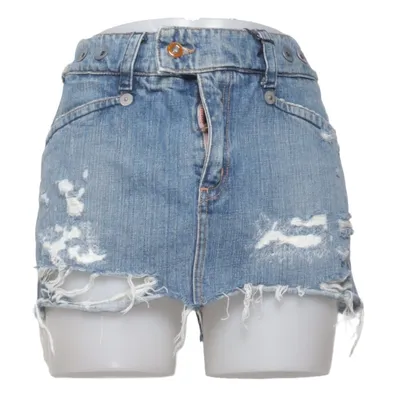 Denim skirt (Blue) from Rag Recycle Cotton