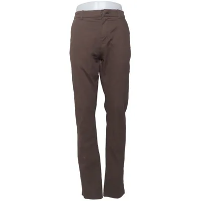 Chinos (Brown) from Lindbergh Cotton, Elastane