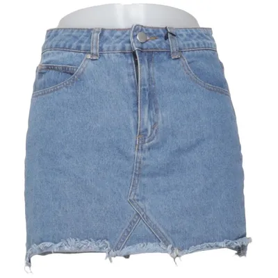 Jupe en jean (Bleu) de Boohoo Blue Coton