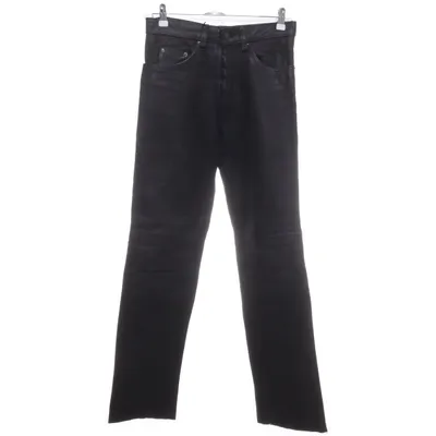 Läderbyxor (Brun) Skinn, Polyester