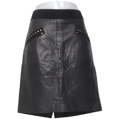 Jupe en cuir (Gris) de Rue de Femme Cuir