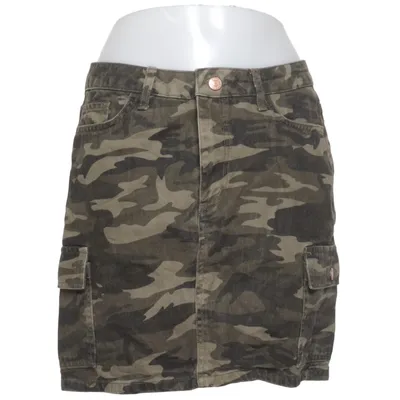Jupe (Vert, Marron) de New Look Denim Coton, Polyester