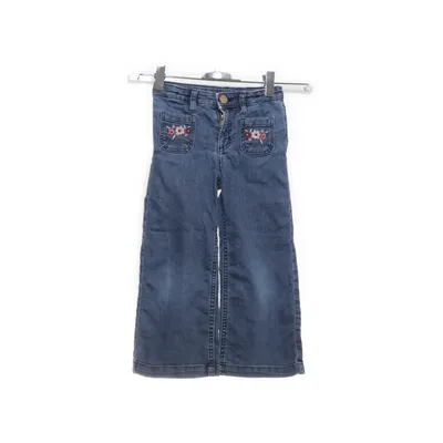 Jeans (WIDE LEG ADJUSTABLE WAIST SUPER STRETCH) från H&M Bomull, Elastan, Polyester