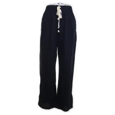Broek (Blauw) van Uniqlo Katoen, Linnen, Polyester, Viscose