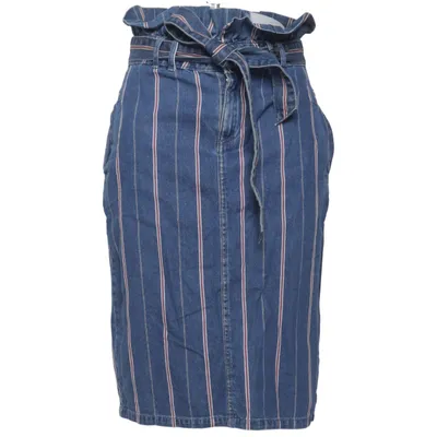 Spijkerrok (Blauw, Wit, Rood) van Promod Katoen