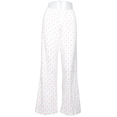 Pajama pants (White, Pink) from Bik Bok Cotton, Recycled polyester