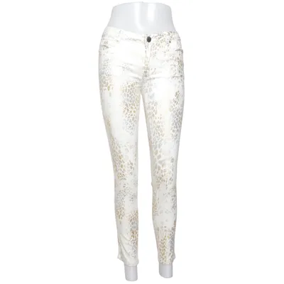 Jeans (Weiß, Gold, Silber) von Yu & Me Baumwolle, Elasthan
