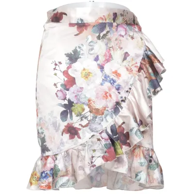 Wrap skirt (Beige, Multicolored) from Buch Copenhagen Cotton, Polyester