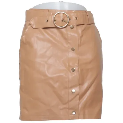 Skirt (Brown) from Adorable Caro x NA-KD Polyurethane