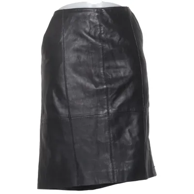 Jupe en cuir (Noir) de Dranella Cuir, Daim
