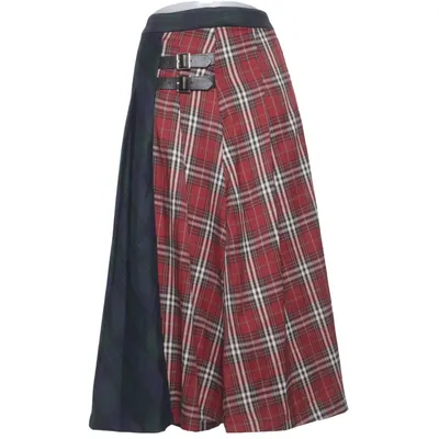 Skirt (Red, Blue, Multicolored) from Cider Polyester