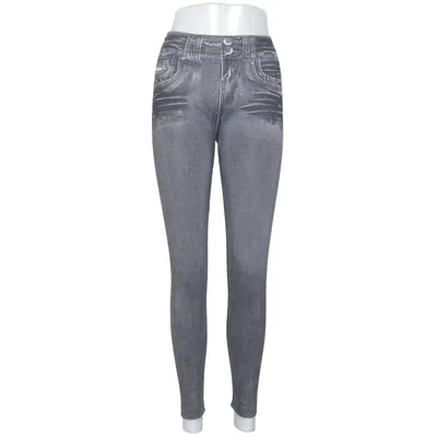 Treggings (Gris) de JeanEez Élasthane, Polyester