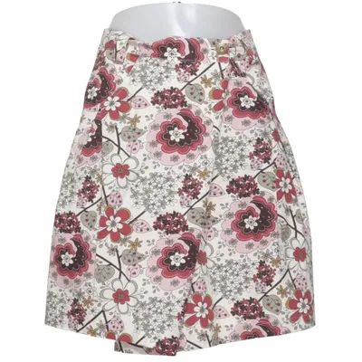 Kjol (Vit, Flerfärgad) från Green House Bomull, Elastan, Polyester