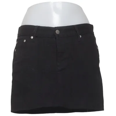 Denim skirt (Black) from Gulbla Cotton