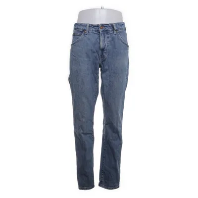 Spijkerbroek (Blauw) van Lee x H&M Katoen, Elastaan