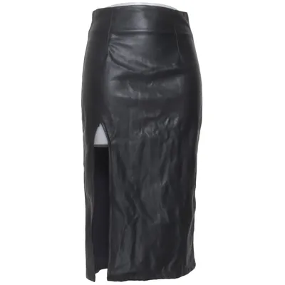 Rok (Slit Detail Pu Skirt) van Hoss x NA-KD Polyester, Polyurethaan