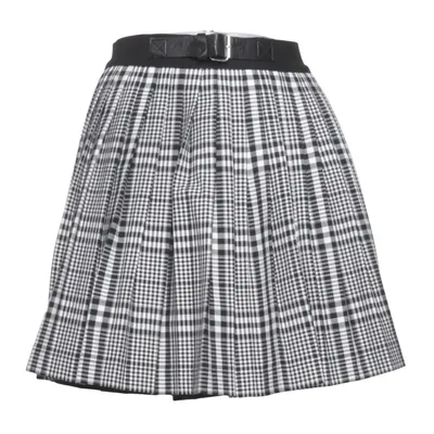 Skirt (Black, White) from Bershka