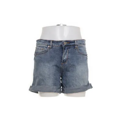 Denim shorts (Blauw) van Zero Katoen, Elastaan, Polyester, Leer, Viscose