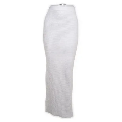 Maxi rok (Wit) van Boohoo Acryl, Gerecycled polyester