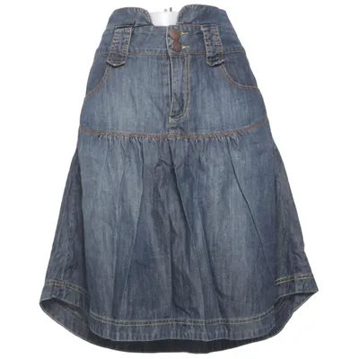 Jeansnederdel (Blå) fra Capri Collection Bomuld, Elastan