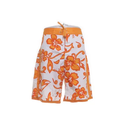 Badshorts (Orange, Vit) från Viablu Polyester