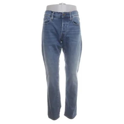 Spijkerbroek (Blauw) van Raw Polyester, Leer, Katoen, Elastaan