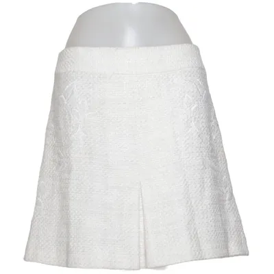 Skirt (White) from Votre Nom Acetate, Cotton, Linen, Viscose