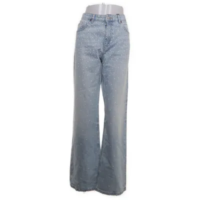 Jeans (Blå, Hvid) fra Zara Bomuld