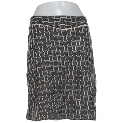 Kjol (Grå, Vit) från King Louie Bomull, Elastan, Polyester