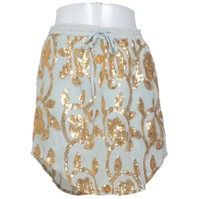 Jupe (Vert, Or) de Ganni Viscose