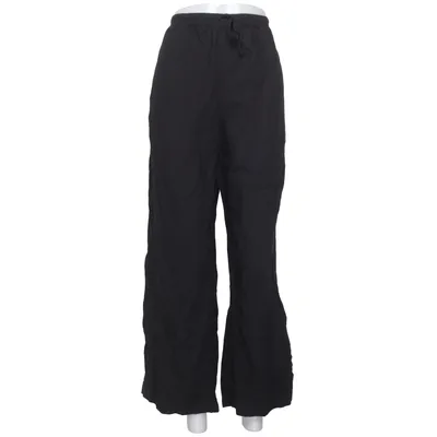 Bukser (Sort) fra Uniqlo Bomuld, Linned, Polyester, Viscose