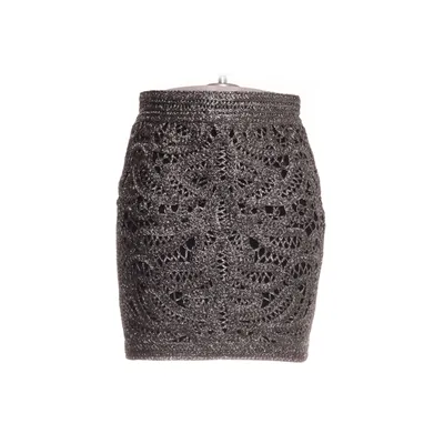 Skirt (Black, Silver) from Maje Polyester, Viscose, Elastane