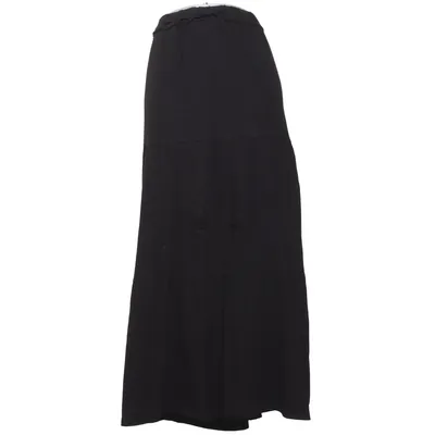 Långkjol (Svart) från Janina Curved Bomull, Modal